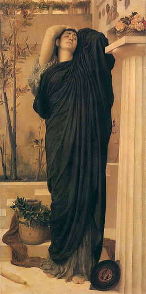 Lord Frederic Leighton Electra at the Tomb of Agamemnon